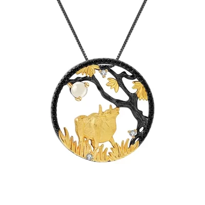 Chinese Zodiac Ox Necklace