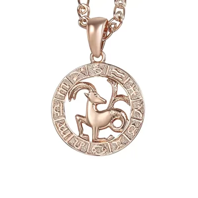 Capricorn Necklace Rose Gold