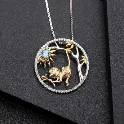 Chinese Zodiac Monkey Necklace