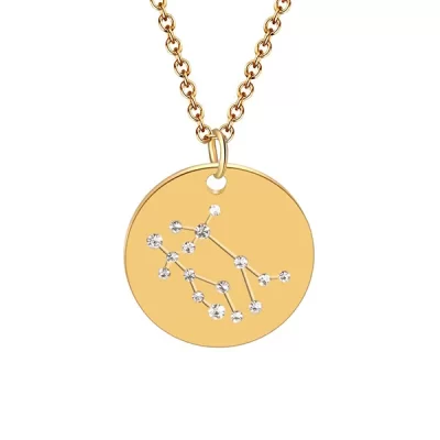 Gemini Constellation Necklace Gold