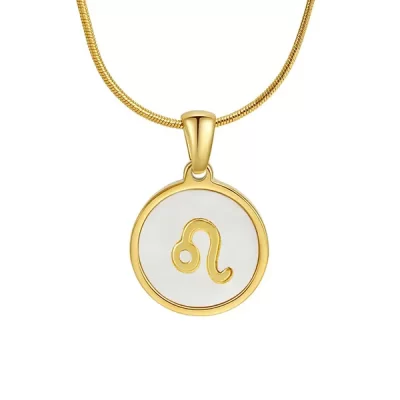Leo Necklace White Gold