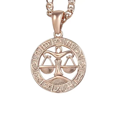 Libra Necklace Rose Gold