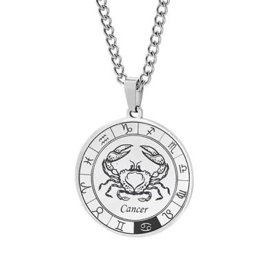 Men's Cancer Zodiac Necklace