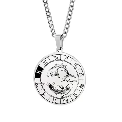 Mens Pisces Necklace