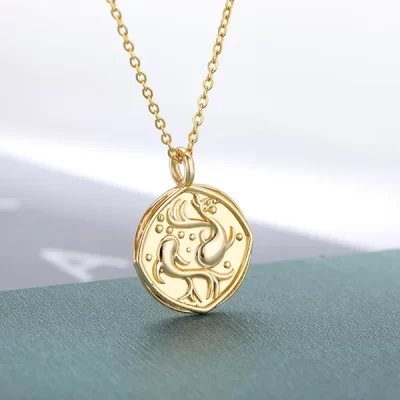Pisces Coin Necklace