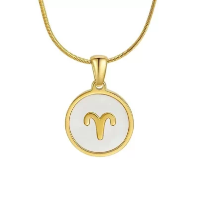 White Gold Zodiac Necklace