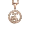 Rose Gold Zodiac Necklace