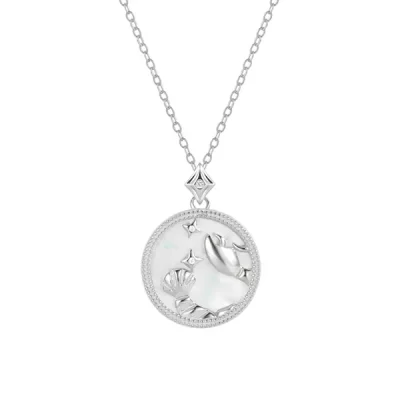 Cancer Zodiac Diamond Necklace
