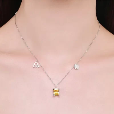 leo stone necklace