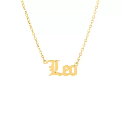 Leo Name Necklace