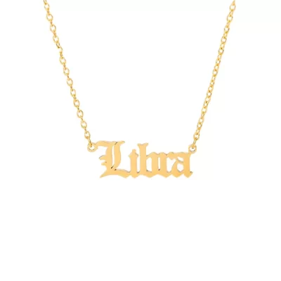 Libra Name Necklace