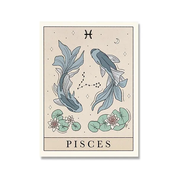 Pisces Symbol Art | Astra Zodia
