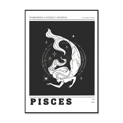 Pisces Mermaid Art