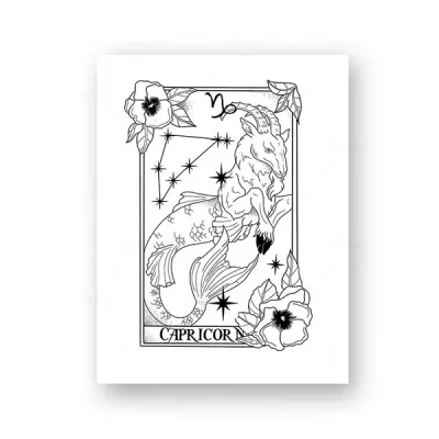 Capricorn Line Art