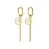 Gold Capricorn Earrings