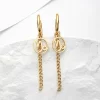 Gold Capricorn Earrings