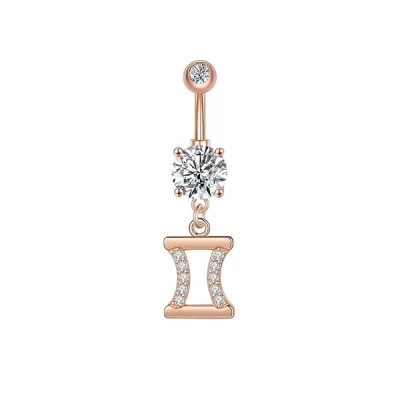 Gemini Belly Button Rings