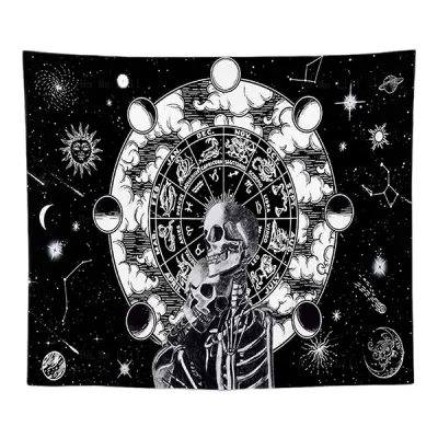 Skull Zodiac Tapestry