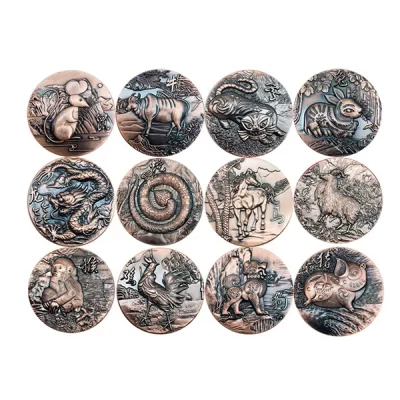 chinese zodiac coin set
