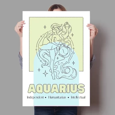 Aquarius Line Art
