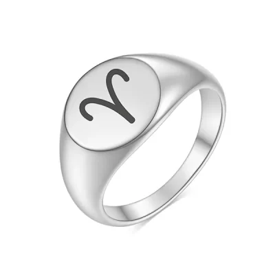 Aries Signet Ring