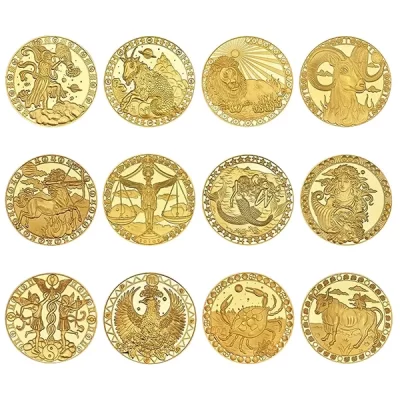 zodiac sign coins