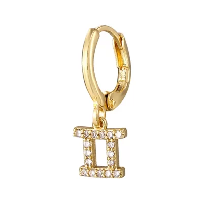 Gemini Hoop Earrings