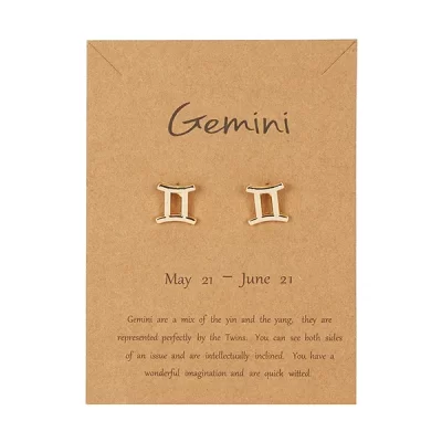 Gemini Stud Earrings