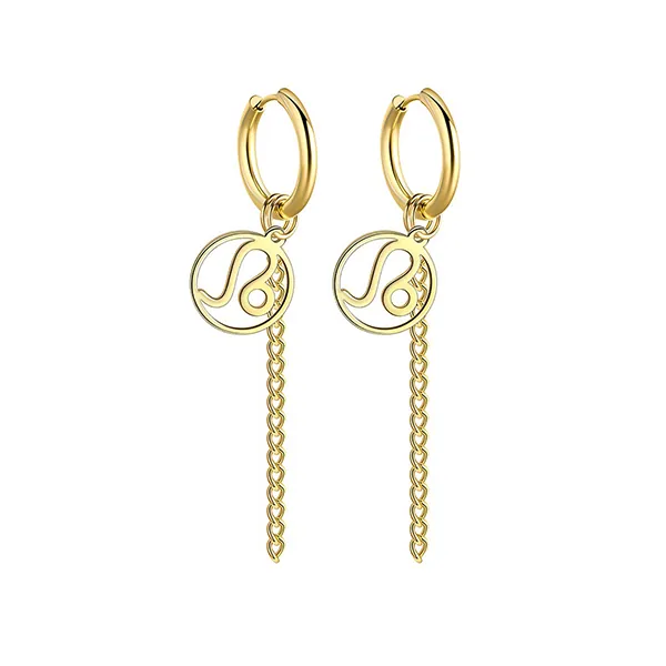 Gold Zodiac Earrings