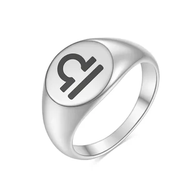 Libra Signet Ring