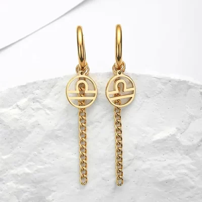 Libra Earrings Gold