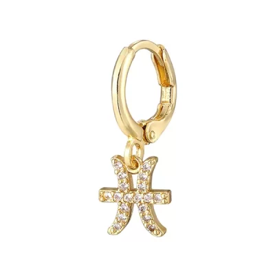 Pisces Hoop Earrings