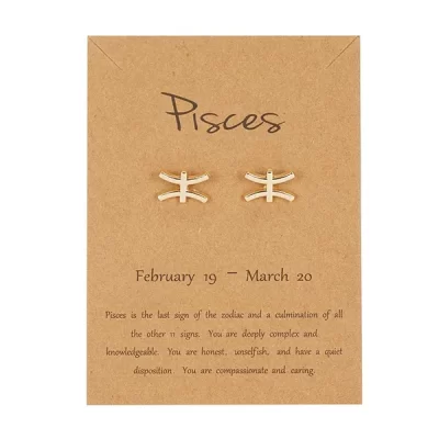 Pisces Stud Earrings