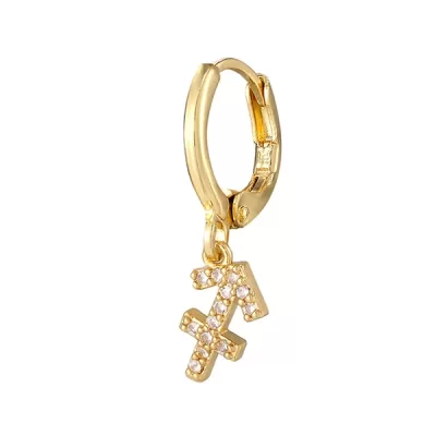 Sagittarius Hoop Earrings