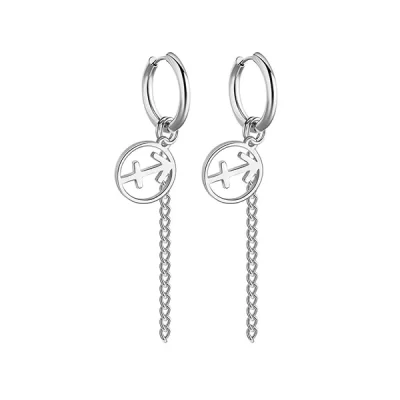 Sagittarius Earrings Silver