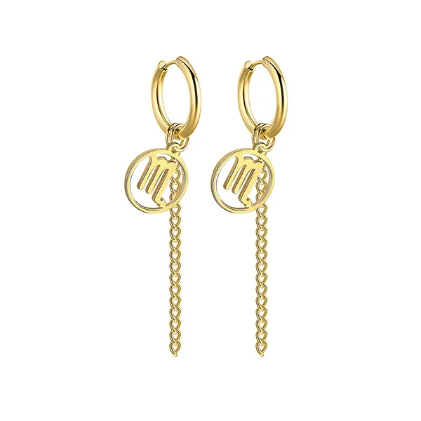 Scorpio Earrings Gold