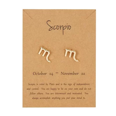 Scorpio Stud Earrings