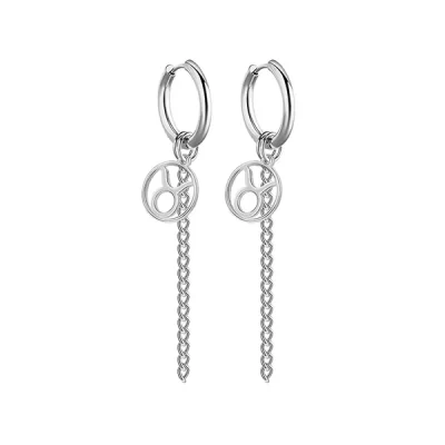 Taurus Earrings Silver