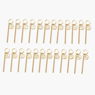 Gold Zodiac Earrings