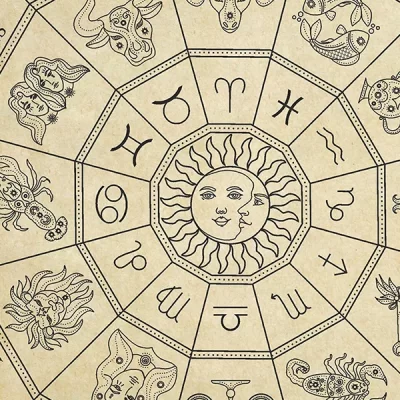 zodiac wheel art