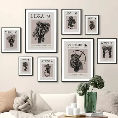 Afro Zodiac Posters