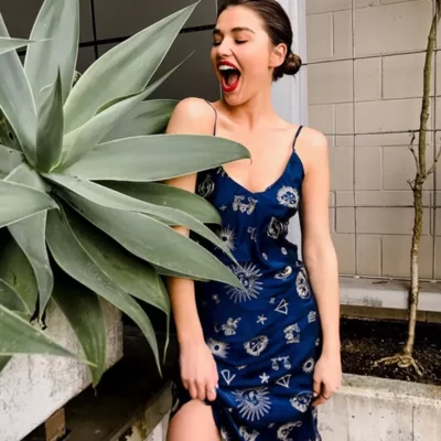 blue astrology dress