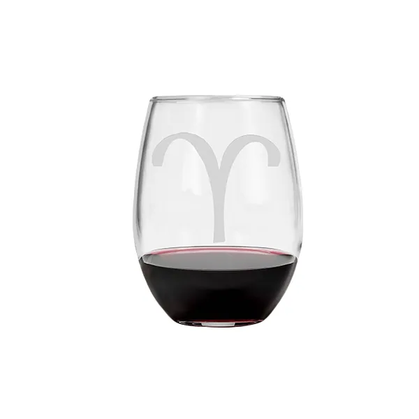 Aries Wine Glass
